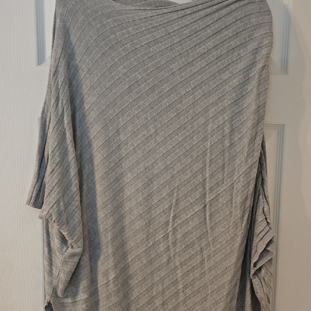 Lane Bryant Gray Off-the-Shoulder Sweater